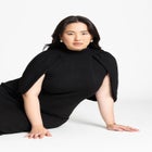 Sweater Cape Dress image number null