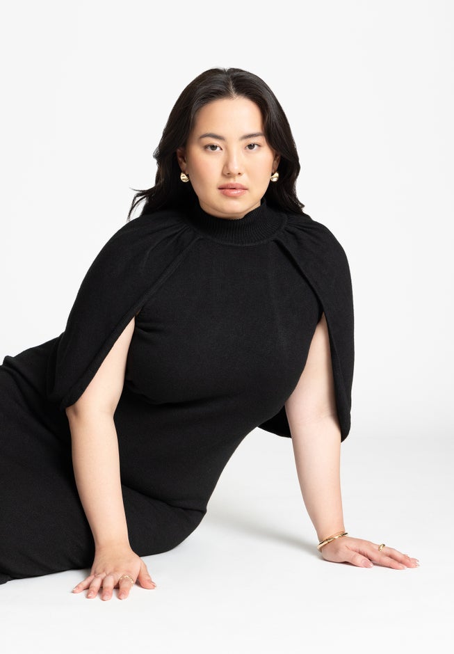 Sweater Cape Dress image number 3