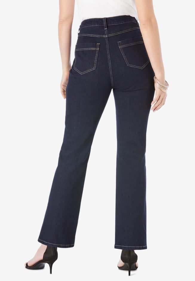Embroidered Bootcut Jean image number null