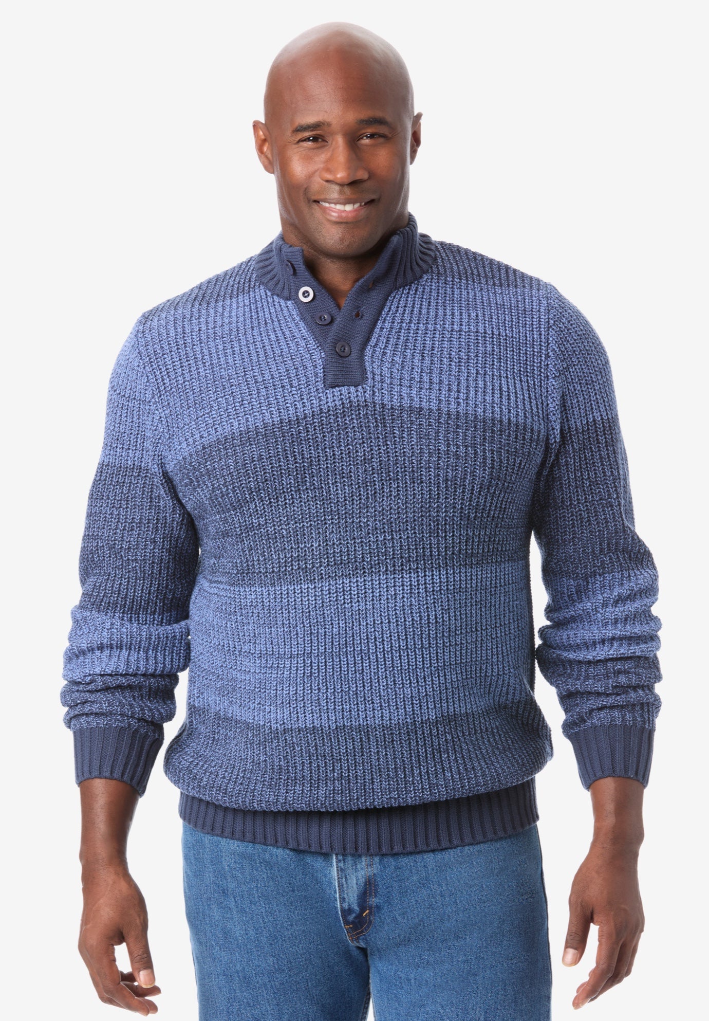 Henley Shaker Sweater image number 3