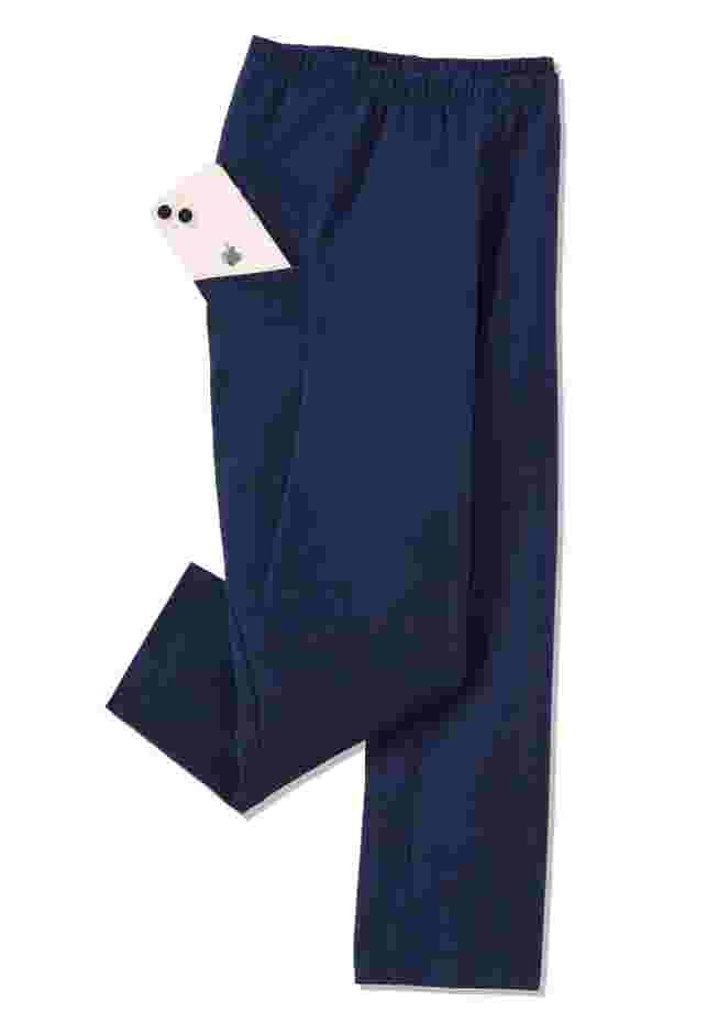 Stretch Cotton Pocket Capri Legging image number 5