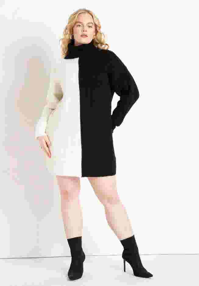 Turtle Neck Tunic Sweater Dress image number 0