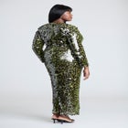 Paillette Sequin Maxi Dress image number null