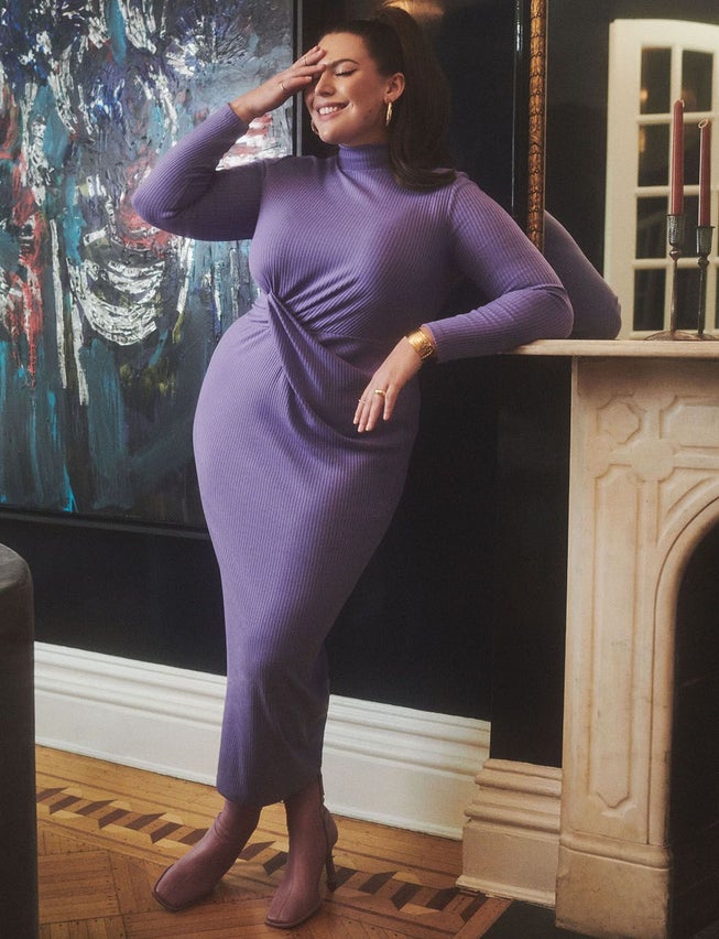 Twist Detail Ribbed Dress image number 3