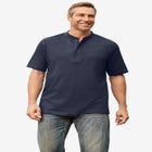 Shrink-Less Lightweight Henley T-Shirt image number null