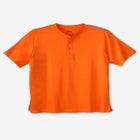 Shrink-Less Lightweight Henley T-Shirt image number null