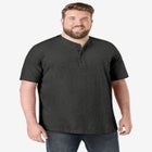 Shrink-Less Lightweight Henley T-Shirt image number null