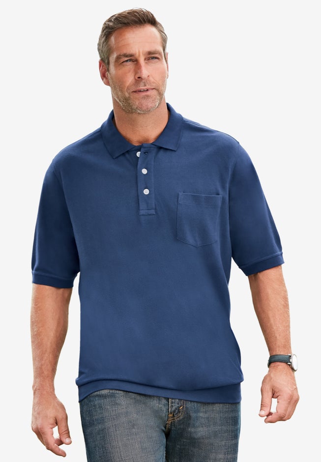 No Tuck Pocket Shrink-Less™ Cotton Polo Shirt image number 0