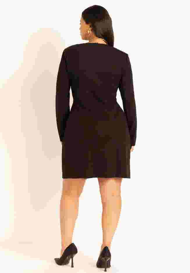 Strong Shoulder Mini Dress image number 2