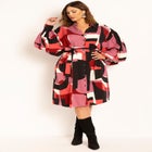 Exaggerated Sleeve Shirt Dress image number null