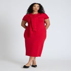 Sleeve Detail Sweater Dress image number null