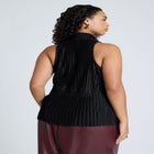 Sleeveless Plisse Top image number null
