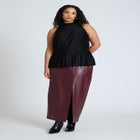 Sleeveless Plisse Top image number null