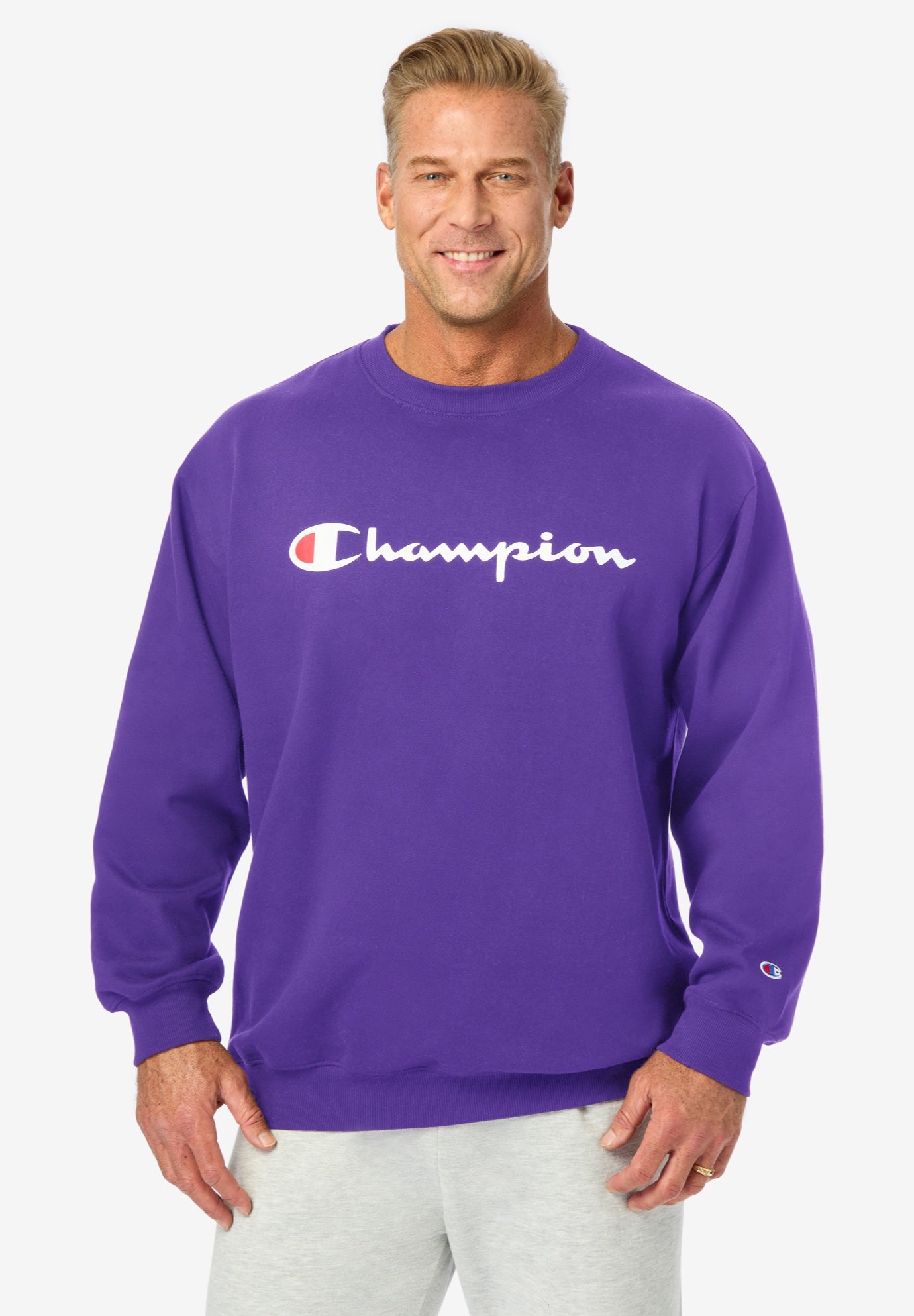 Champion® Script Logo Crewneck image number 3