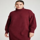 Sweater Mini Dress With Lace Detail image number null