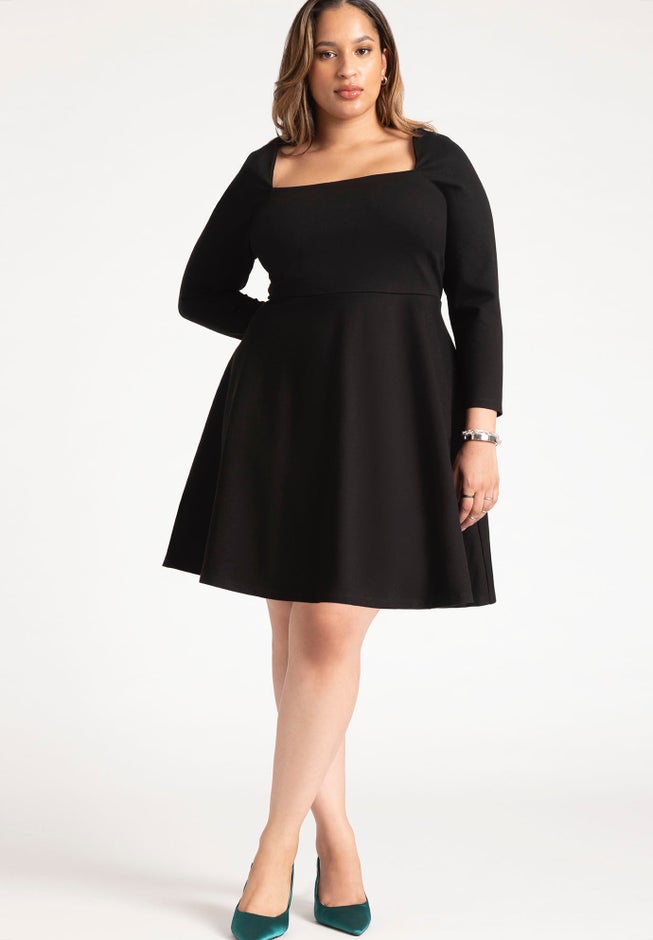 Square Neck Mini Dress image number null