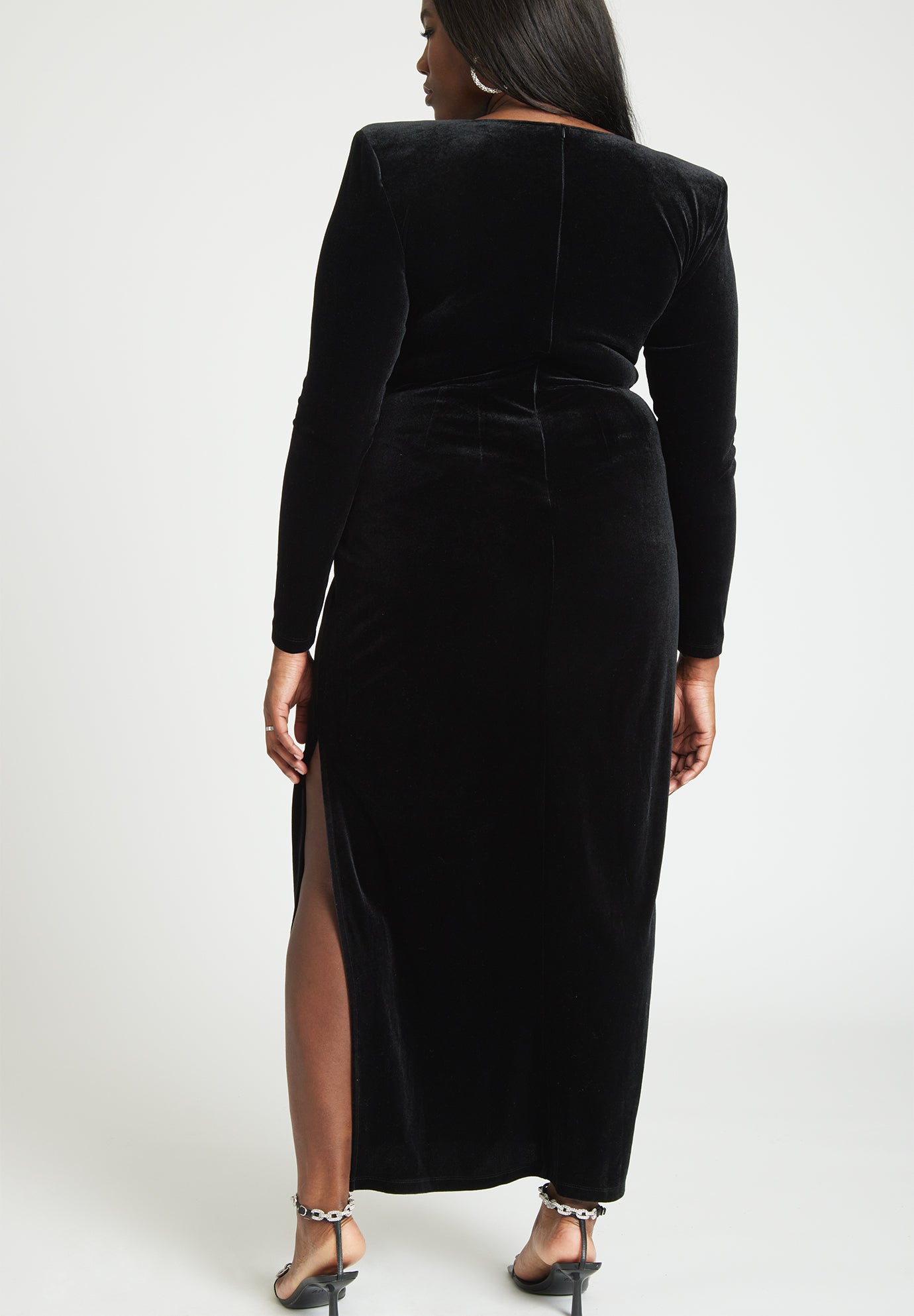 Velvet Tie Waist Gown image number 2