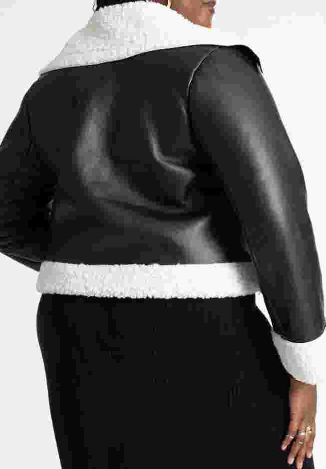 Short Sherpa Moto Jacket image number 1