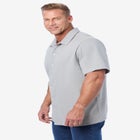 Lightweight Stretch Mesh Piqu&eacute; Button Down Shirt image number null