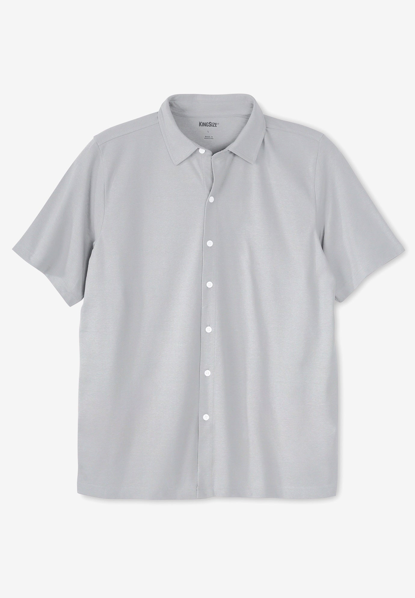 Lightweight Stretch Mesh Piqu&eacute; Button Down Shirt image number 0