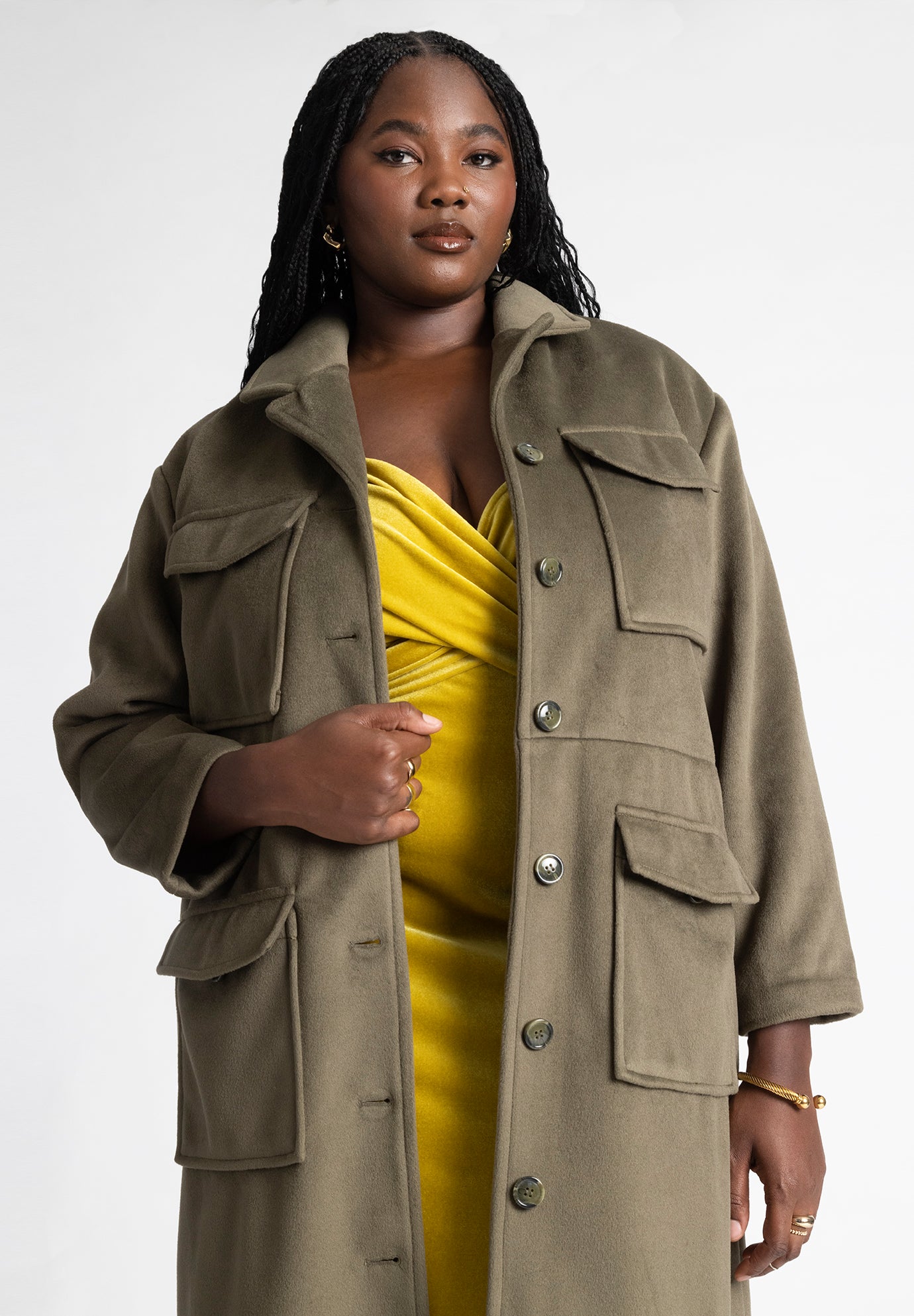 Utilitarian Patch Pocket Coat image number 3