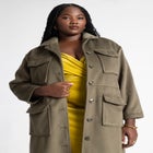 Utilitarian Patch Pocket Coat image number null