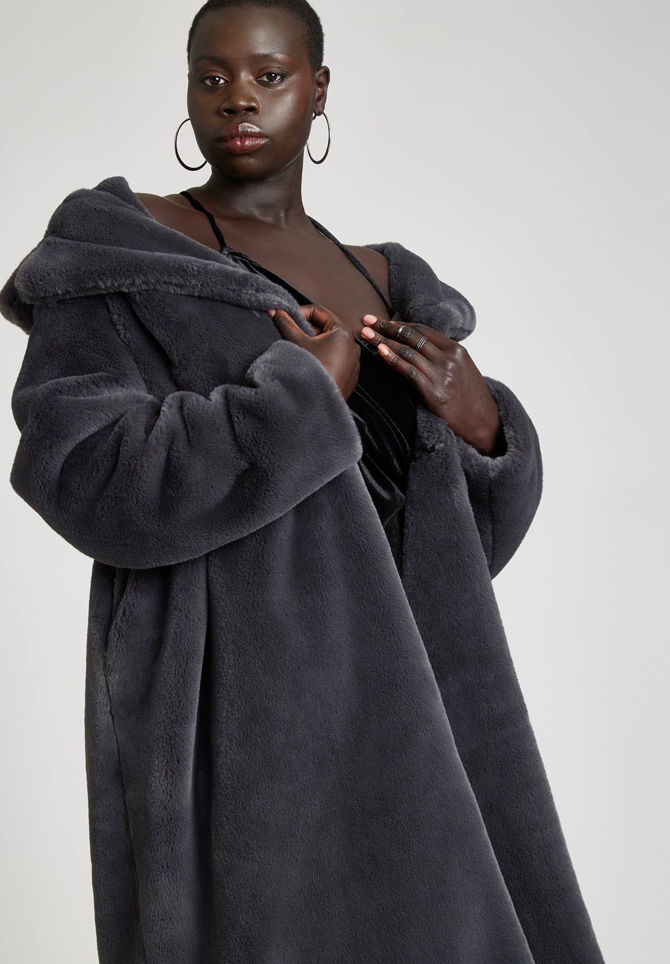 Faux Fur Long Coat image number 4