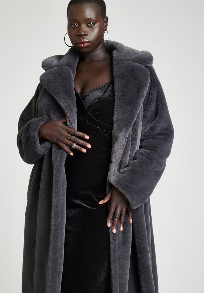 Faux Fur Long Coat image number 5