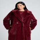 Faux Fur Long Coat image number null