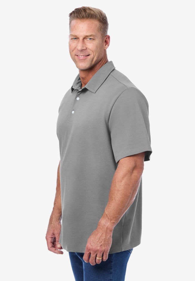 Lightweight Stretch Mesh Pique Polo image number 2