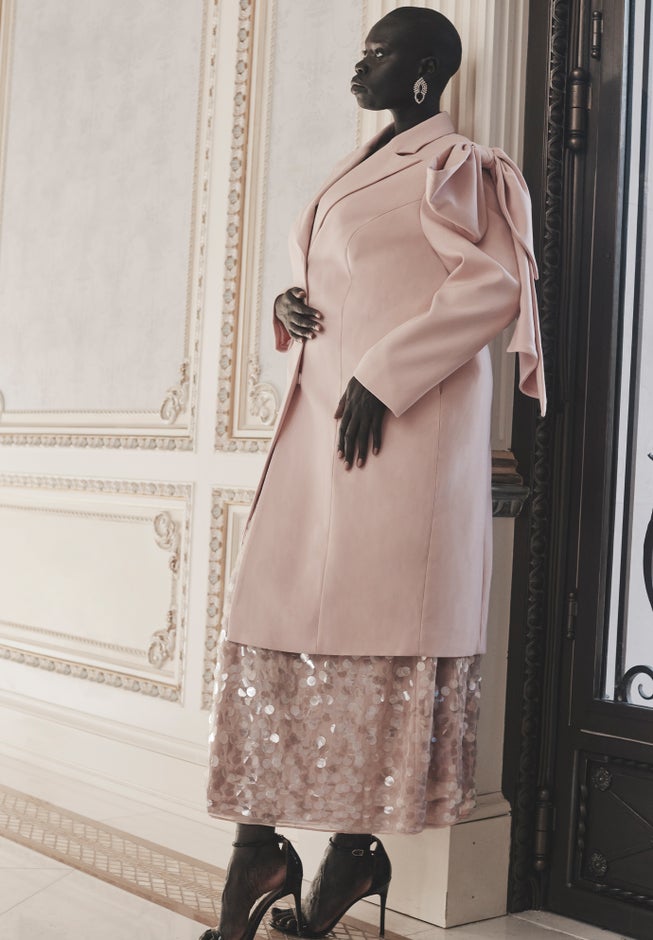 Coat With Bow Sleeve Detail image number 0