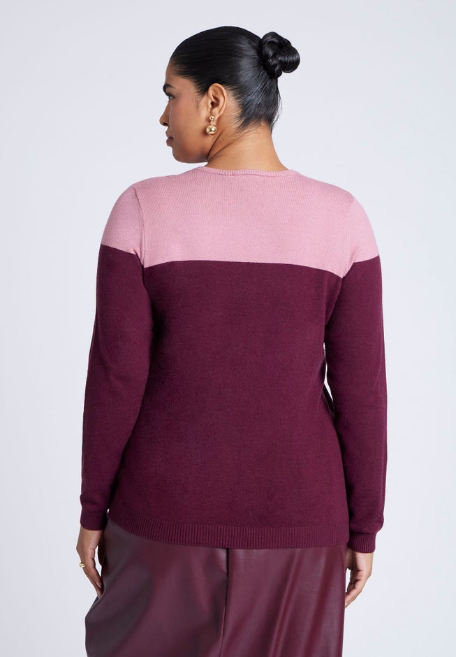 Sweetheart Colorblock Sweater image number 1