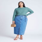 Scoop Hem Sweater image number null