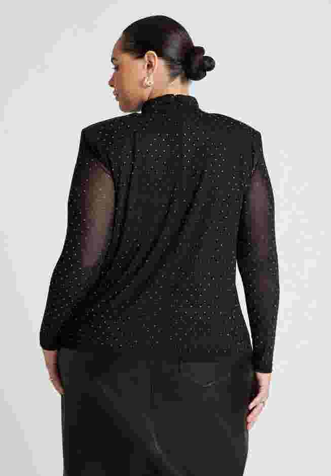 Embellished Strong Shoulder Top image number 1