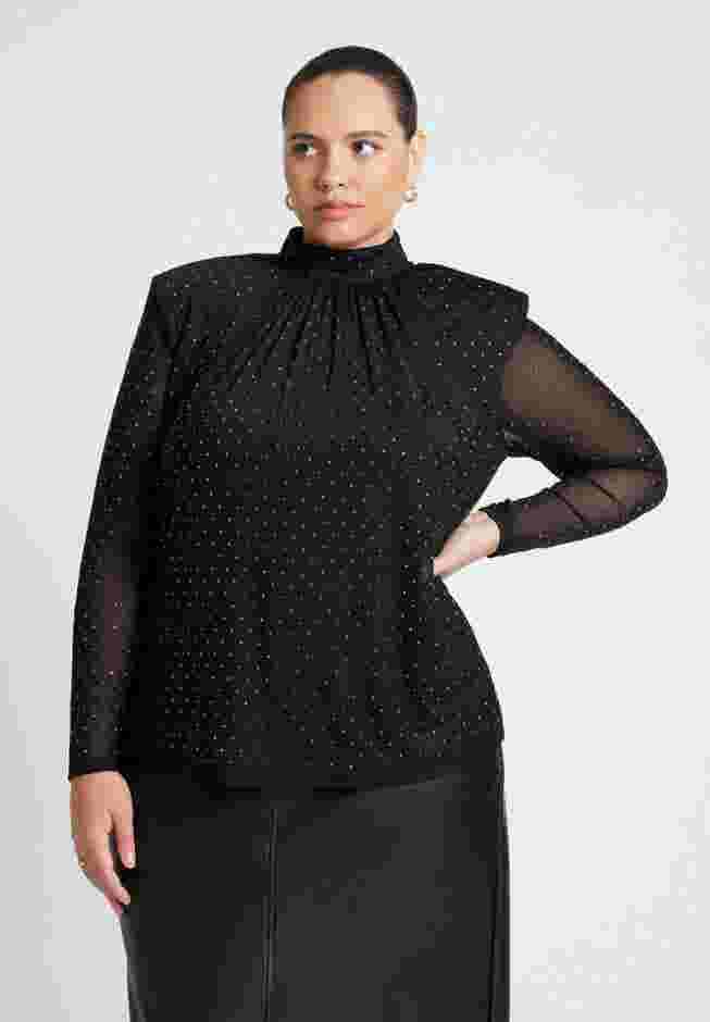 Embellished Strong Shoulder Top image number 0