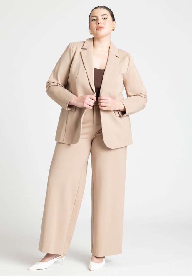 The Ultimate Stretch Long One Button Blazer image number 2