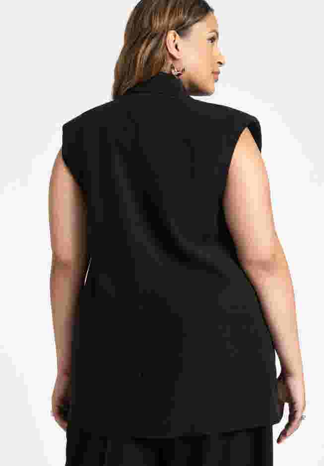 Longline Double Breasted Vest image number 1