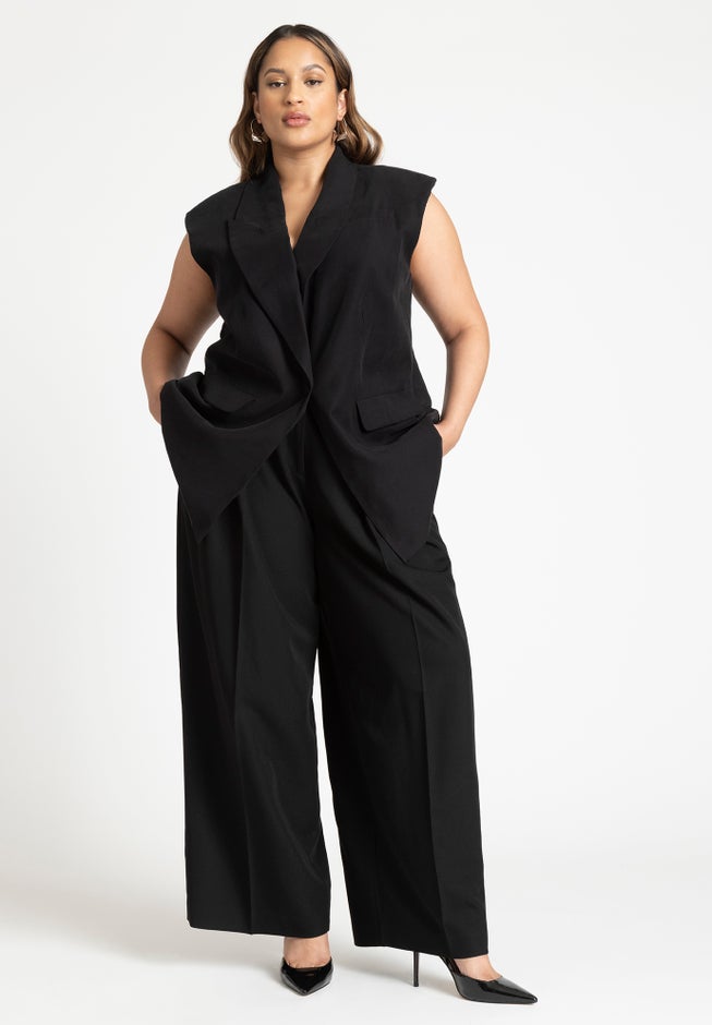 Longline Double Breasted Vest image number 2