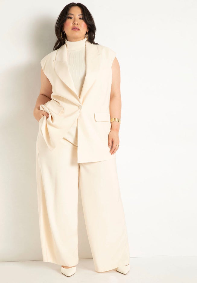 Longline Double Breasted Vest image number 3