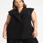 Longline Double Breasted Vest image number null