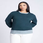 Contrast Rib Sweater image number 0