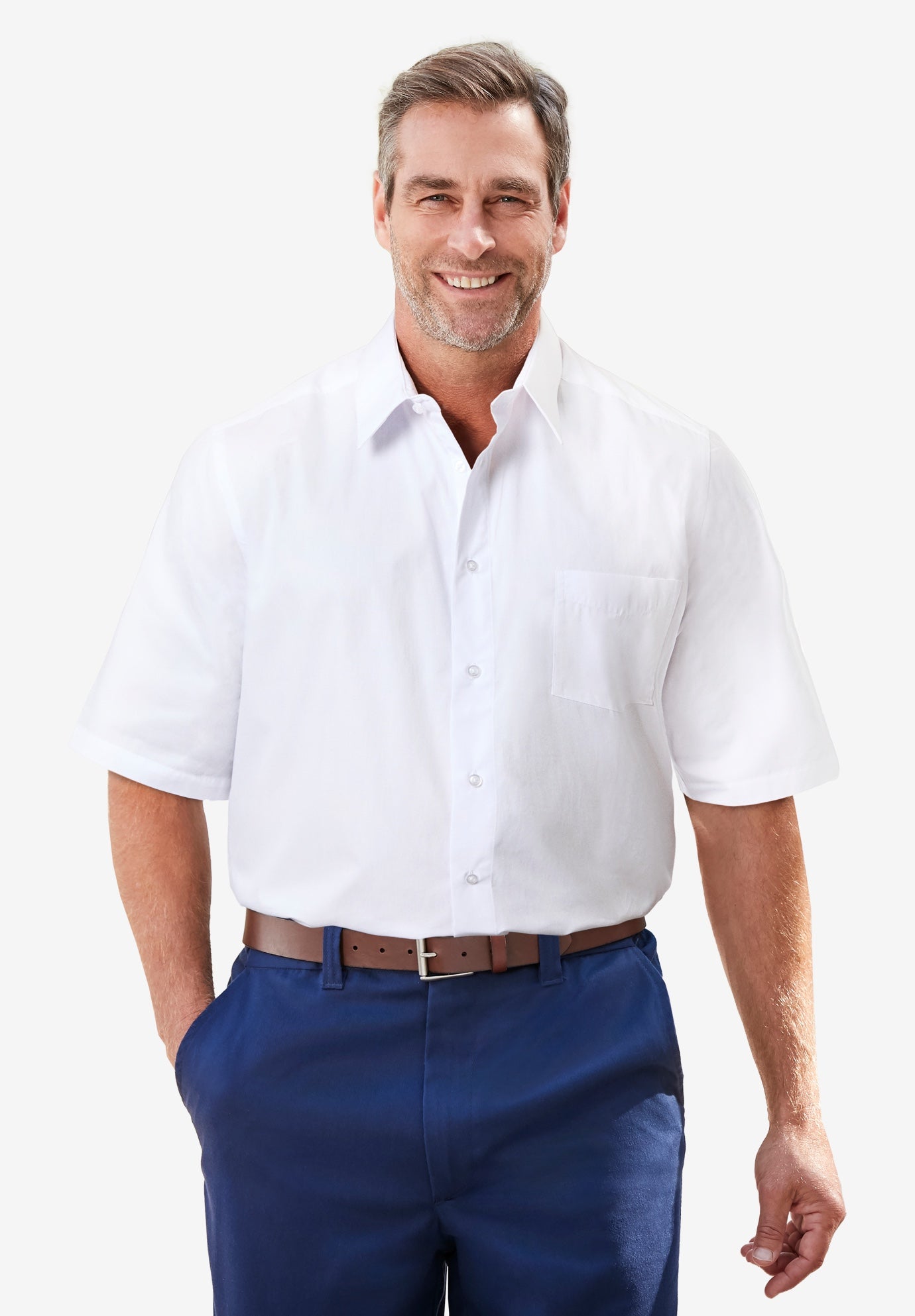 Wrinkle-Free Short-Sleeve Dress Shirt image number 0