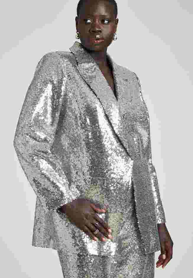 Silver Shimmer Blazer image number 2