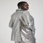 Silver Shimmer Blazer image number null