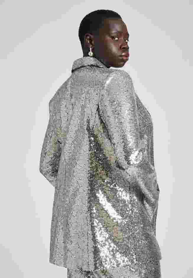 Silver Shimmer Blazer image number 3