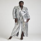 Silver Shimmer Blazer image number null