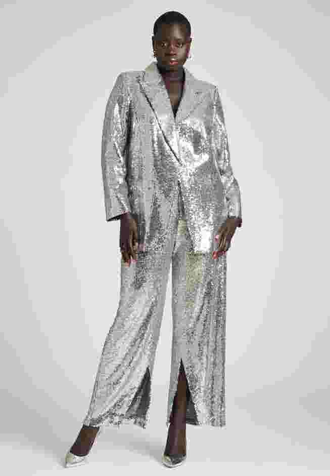 Silver Shimmer Blazer image number 4