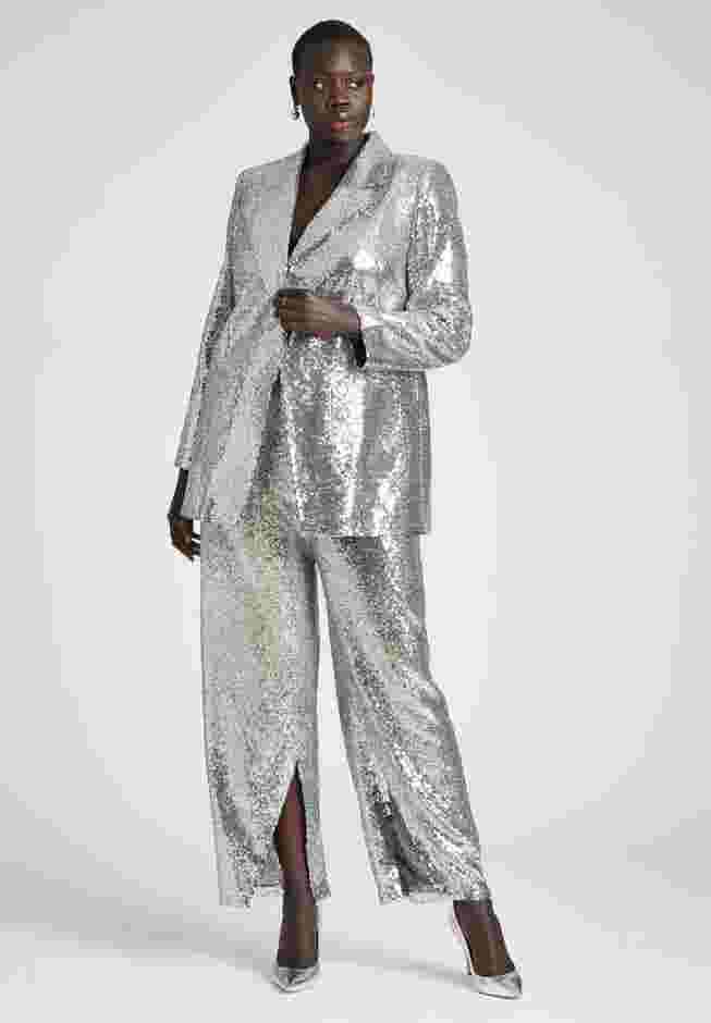 Silver Shimmer Blazer image number 5