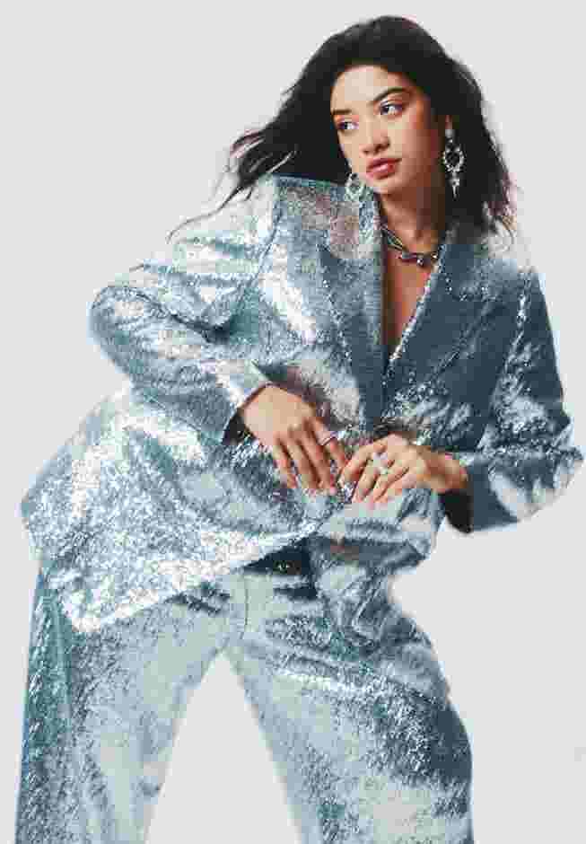 Silver Shimmer Blazer image number 0