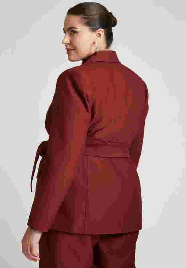 Wide Belt Single Breasted Blazer image number 1